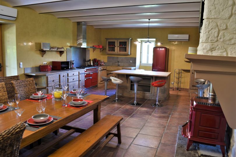 La cuisine du Domaine de Miegessolle, gite de groupe de charme en Ardèche